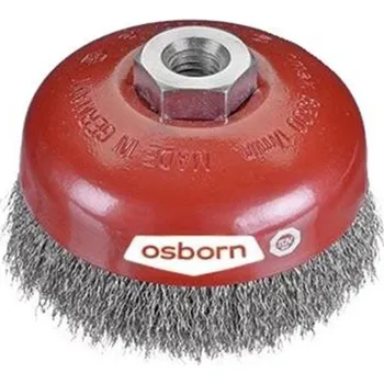 Drátěný kartáč Osborn 0002613163 - Kartáč drátěný hrncový pr. 80 mm, závit M14, zvlněný ocelový drát 0,3 mm, Superior