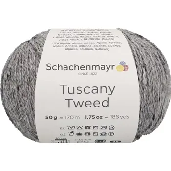 Příze Schachenmayr Tuscany Tweed 92 Světle šedá (Přírodní směsová příze Tuscany Tweed Hellgrau)