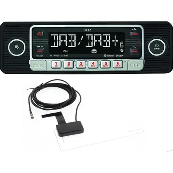 Auto Hi-Fi DIETZ RETRO autorádio USB BT SD DAB anténa