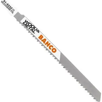 Pilový plátek Bahco 91-623-5P - Pilka do pily přímočaré BiM, délka 77 mm, rozteč 2,5/1,8 mm (10/14 TPI) (balení 5 ks)