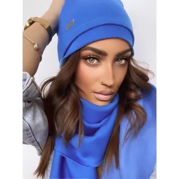 Čepice Dámská tepláková čepice VSB ELI modrá, VELIKOST UNI