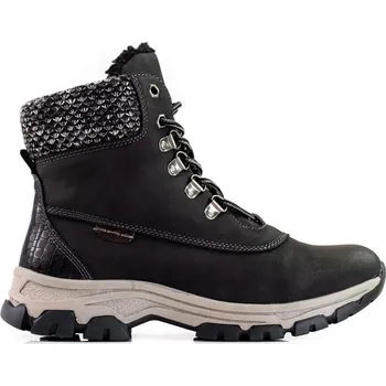 Dámská treková obuv Dámské černé traperky na platformě GD-WL-52B Velikost: 36