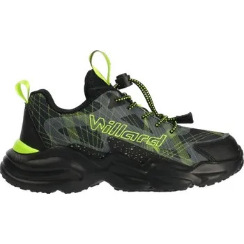 Puzzle Dětská volnočasová obuv Willard PUZZLE 25 Černá, Reflexní neon