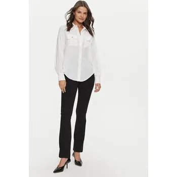 Dámské oblečení Rinascimento Kalhoty z materiálu CFC0119838003 Černá Regular Fit L