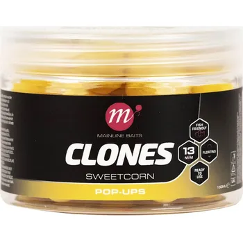 Boilies Mainline Plovoucí Boilies Clones Pop Ups 13 mm 150 ml Sweetcorn