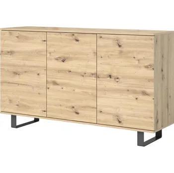 Komoda Komoda 3D Log dub artisan - kovové nohy