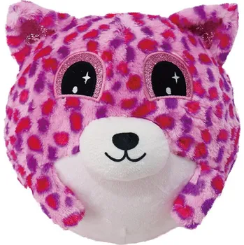 plyšák Nafukovací plyšový kamarád - Medvídek fialový 15 cm