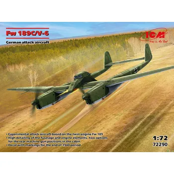 Plastikový model 1/72 Fw 189C/V-6 German Attack Aircraft
