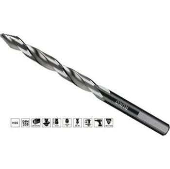 Vrták Ruko 259080 - Vrták do kovu pr. 8,0 mm délka 117/75 mm válcová stopka, středně dlouhý ULTIMATECUT FLOWSTEP® HSS