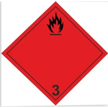 Traiva s.r.o. Nebezpečí požáru (hořlavé kapaliny) č.3 A Značení ADR Verze: Samolepka 100 x 100 mm tl. 0.1 mm - Kód: 02940
