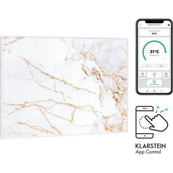 Infrazářič Klarstein Wonderwall Art Smart 500W 60x80cm Obrazový Infrapanel Mramor (10035123)
