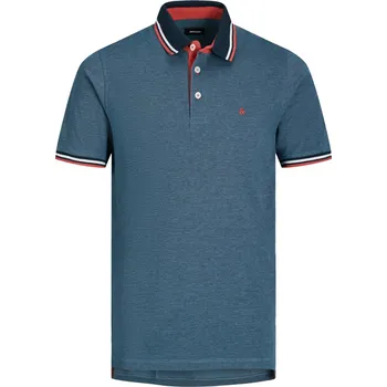 Pánské tričko Velké Velikosti - Jack & Jones - Polo tričko z čisté bavlny - 7XL - Modrá
