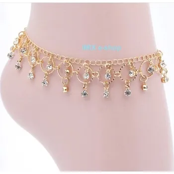 Náramek Náramek na kotník se zirkony Zlatá / Stříbrná Zlatá