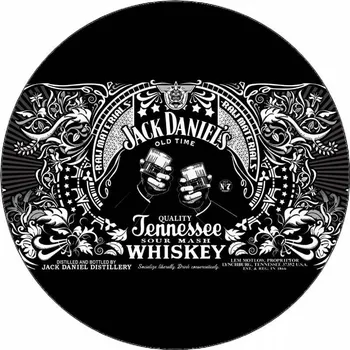 Jedlá dekorace na dort Jedlý papír Jack Daniels logo 19,5 cm