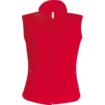 Dámská mikina Kariban dámská Fleecová vesta Melodie Červená 4XL