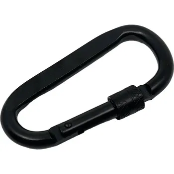 karabina Černá karabina s pojistkou 5mm