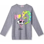 DÍVČÍ TRIČKO S LIŠKOU, velikost 116 - 146 Barva: Šedá, Velikost: 116