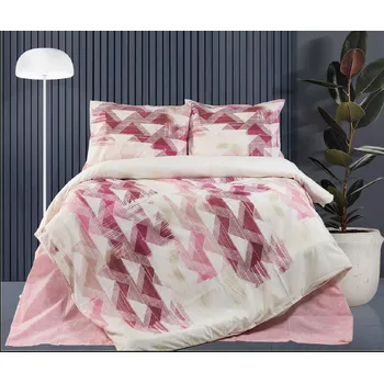 Povlečení Bavlněné povlečení Růžová mozaika Velikost: 70x90, 140x200 cm