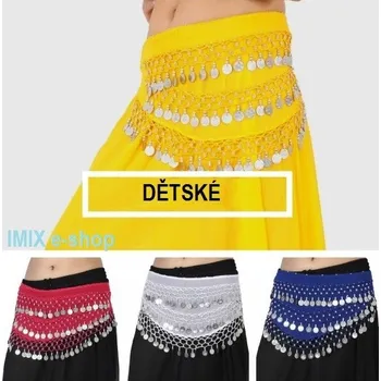 Šátek Dětský penízkový šátek na boky Anisah Fialová