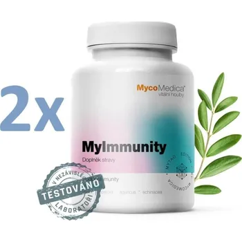 Náplast MycoMedica MyImmunity 2 x 90 kapslí + Sada náplastí Hartmann Cosmos s polštářkem 5 kusů