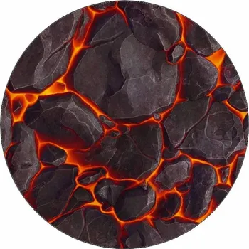 Jedlá dekorace na dort Jedlý papír textura lávy 19,5 cm Pictu Hap