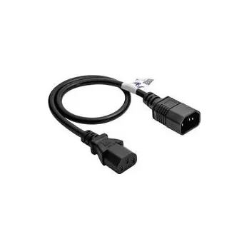 Napájecí kabel Akyga kabel prodlužovací napájecí k PC, 250V, IEC C13 / C14, 0,5m