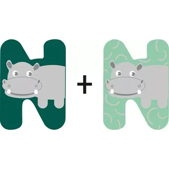 small foot Dřevěné písmeno N