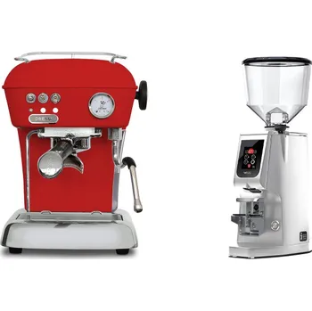 Kávovar Ascaso Dream ONE, Love Red + Eureka Atom W 65, chrome