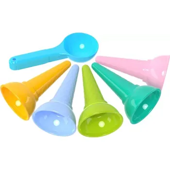 Hračka na písek RKToys Formičky na písek Zmrzlinové kornouty se lžičkou 6 ks