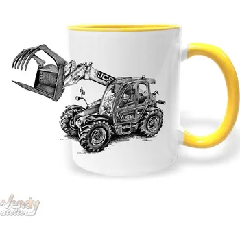 Hrnek - JCB 500 - teleskopický manipulátor Barva: Žlutá