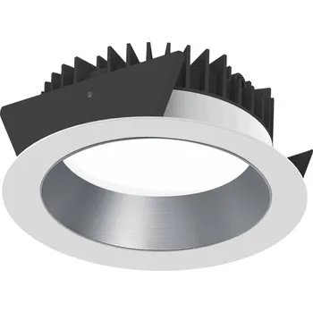 Illuxtron Velké vestavné svítidlo ve tvaru kruhu Strada 185 Stmívání: Stmívatelné DALI, Barva vnější / barva vnitřní: Bílá / Stříbrná 851C0363YN02 Velké vestavné svítidlo ve tvaru kruhu Strada 185