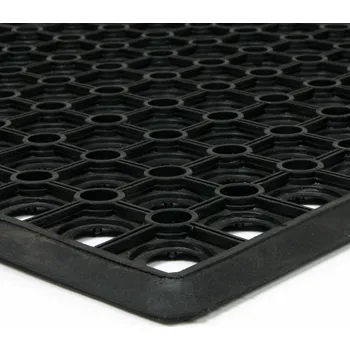 Rohožka Gumová venkovní vstupní rohož FLOMA HoneyComb Ramp - 45 x 75 x 1,5 cm (70805263) FLOMAT