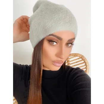 Čepice Dámská alpaková čepice ve světle šedé barvě, VELIKOST UNI