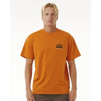 Pánské tričko Tričko Rip Curl VAPORCOOL SEARCH TREK TEE Orange Amber velikost XXL
