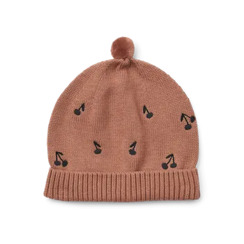 Čepice Liewood Čepice Aster Beanie Cherries Dark rosetta Velikost: 1-2 roky
