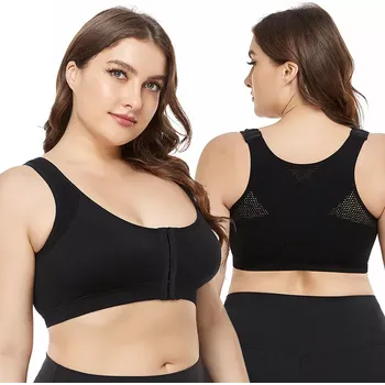 Podprsenka Fitness sportovní povolovací podprsenka i pro velká prsa Černá L