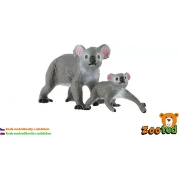 Figurka Koala s mládětem – sada 2 plastových figurek 4–6 cm