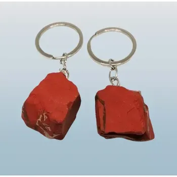 Jaspisová klíčenka s přírodním minerálem