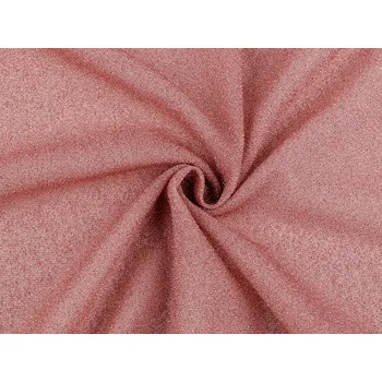 Úplet s lurexem jemný, barva 3 pudrová