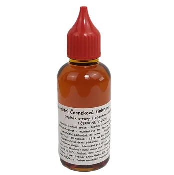 Doplněk stravy STEZA - Kvalitní Česneková tinktura - FORTE 50 ml. (Extra silná - velké množství česneku)