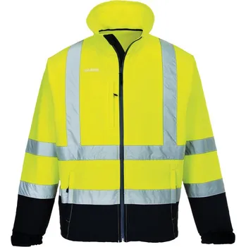 pracovní bunda PORTWEST Bunda S425 Hi-Vis Contrast, zateplená, softshellová POR-S425YNRXXL 2XL Žlutá/navy