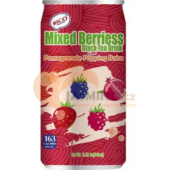 Limonáda RICO Míchaný bobul.nápoj z černého čaje s granát.jablkem boba 340ml