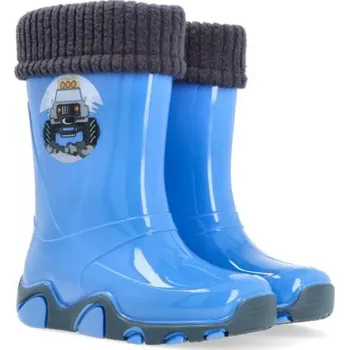 Chlapecká obuv Dětské zateplené holínky Demar Stormer Lux 0403 A světle modré