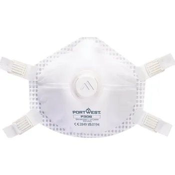 respirátor PORTWEST Respirátor FFP3 Ultimate P306, pro opakované použití, s ventilkem POR-P306WHR Bílá