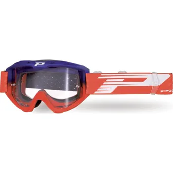 Motocyklové brýle PROGRIP BRÝLE PG3450-338 LS RIOT BLUE RED (SKLO PG3210, BEZ MLHY, ŠKRÁBANCŮ) (3450-338 TR) - AKCE BĚŽNÁ CENA 279,50