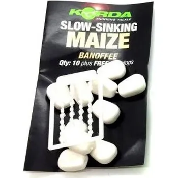 Umělá nástraha KORDA - Pomalu potápivá kukuřice Slow Sinking Maize Banoffee White 10 ks