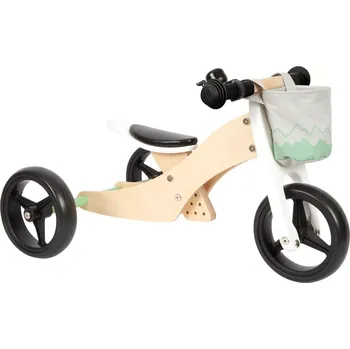 Dětská tříkolka Small Foot tříkolka a balanční kolo 2v1 salvia green