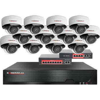 Příslušenství ke zvukové technice 4K IP 12 kamerový set s externím PoE XM-1205D-Ext. 8MPx, CZ menu