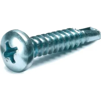 Šroub Šroub samořezný TEX s půlkulatou hlavou Phillips pr. 4,2x50mm DIN 7504N, ocel, zinek bílý, (100ks)