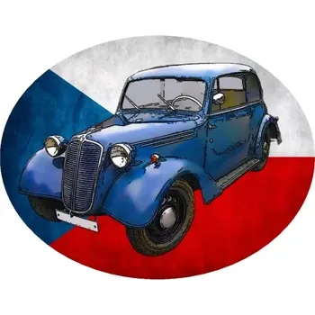 Nášivka Nažehlovačka osobní auto veterán T 57 (digitální nažehlovačka s osobním autem)